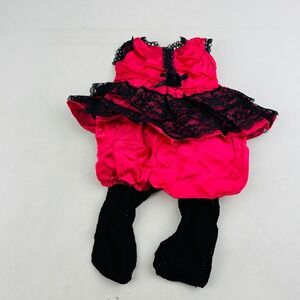 Cabbage Patch Kids Spain World Traveler Dress Bloomers Lace Tights Pink Vintage